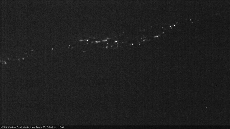Lake Travis webcam, April 3, 2017 8:15 PM CT