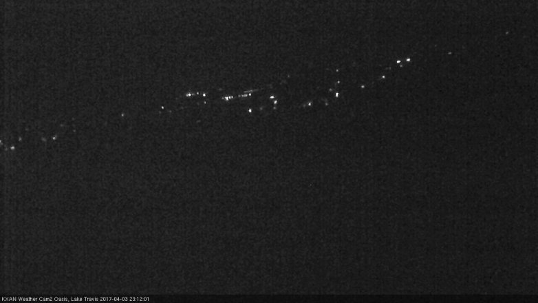 Lake Travis webcam, April 3, 2017 10:10 PM CT