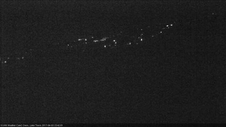 Lake Travis webcam, April 3, 2017 10:50 PM CT