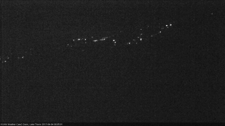 Lake Travis webcam, April 3, 2017 11:30 PM CT