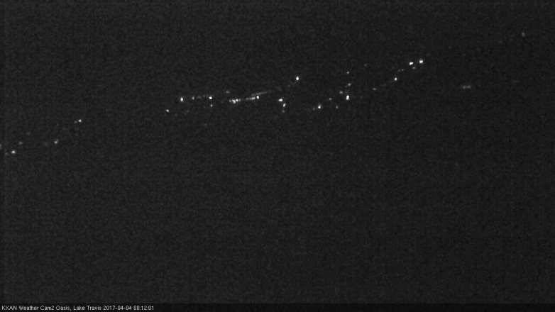 Lake Travis webcam, April 3, 2017 11:35 PM CT