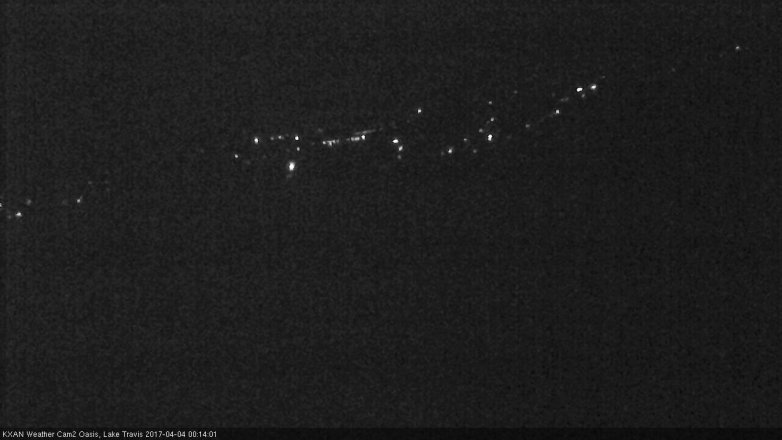 Lake Travis webcam, April 3, 2017 11:40 PM CT