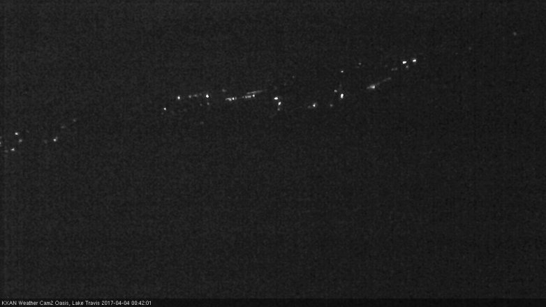 Lake Travis webcam, April 3, 2017 12:00 AM CT