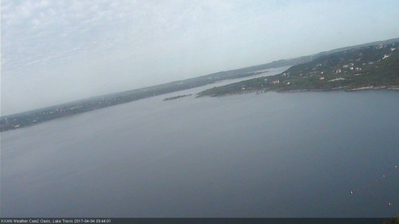 Lake Travis webcam, April 4, 2017 9:10 AM CT