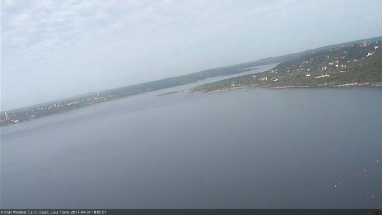 Lake Travis webcam, April 4, 2017 9:15 AM CT