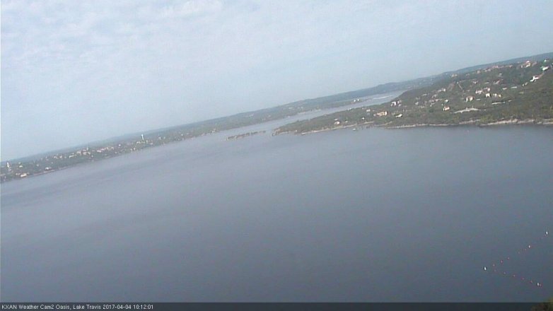 Lake Travis webcam, April 4, 2017 9:20 AM CT