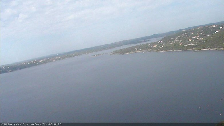 Lake Travis webcam, April 4, 2017 10:05 AM CT