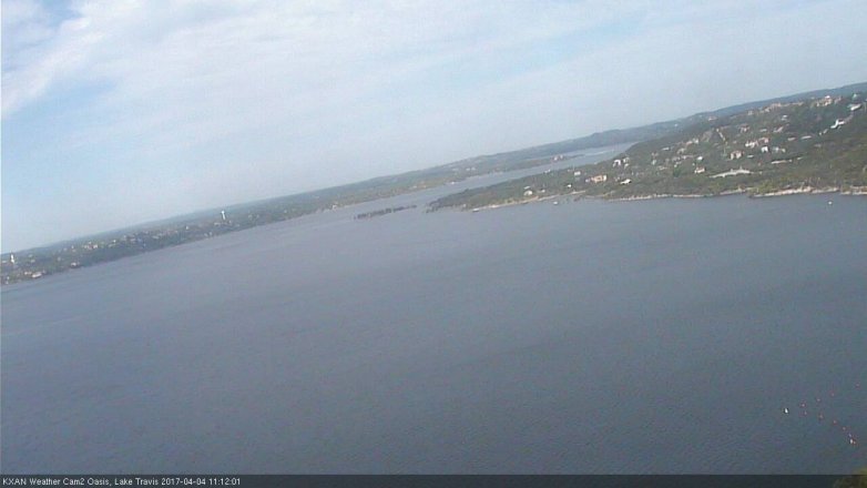 Lake Travis webcam, April 4, 2017 10:15 AM CT