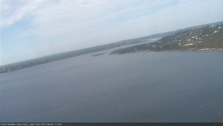 Lake Travis webcam, April 4, 2017 10:20 AM CT