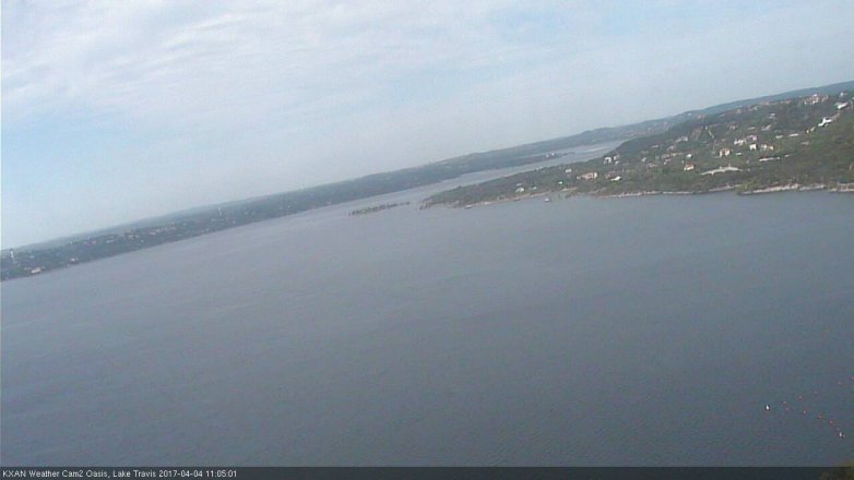 Lake Travis webcam, April 4, 2017 10:25 AM CT