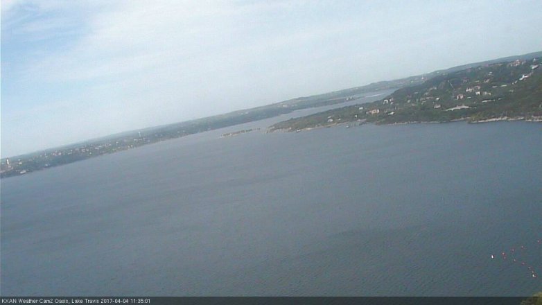 Lake Travis webcam, April 4, 2017 10:35 AM CT