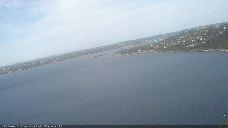 Lake Travis webcam, April 4, 2017 10:40 AM CT