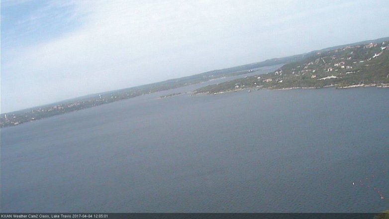 Lake Travis webcam, April 4, 2017 11:20 AM CT