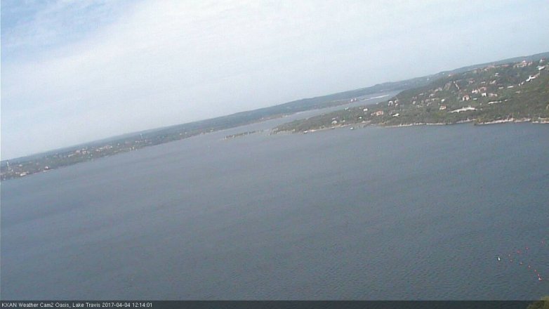 Lake Travis webcam, April 4, 2017 11:25 AM CT