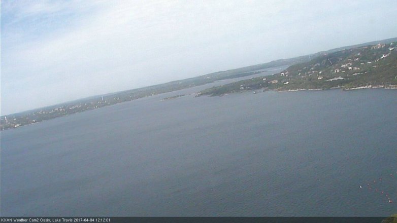 Lake Travis webcam, April 4, 2017 11:30 AM CT