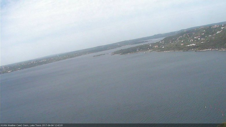 Lake Travis webcam, April 4, 2017 11:40 AM CT