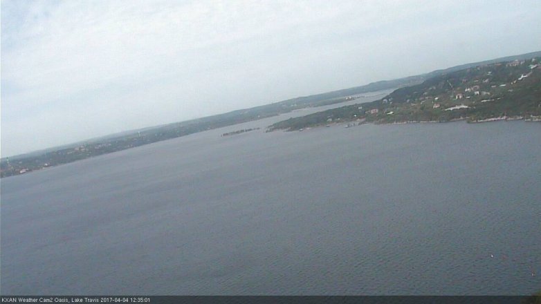 Lake Travis webcam, April 4, 2017 11:55 AM CT