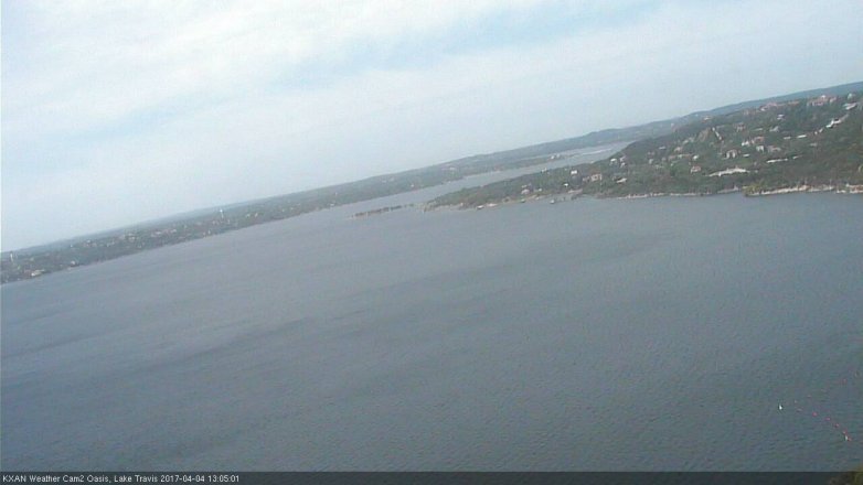 Lake Travis webcam, April 4, 2017 12:20 PM CT