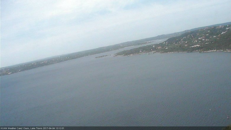 Lake Travis webcam, April 4, 2017 12:30 PM CT