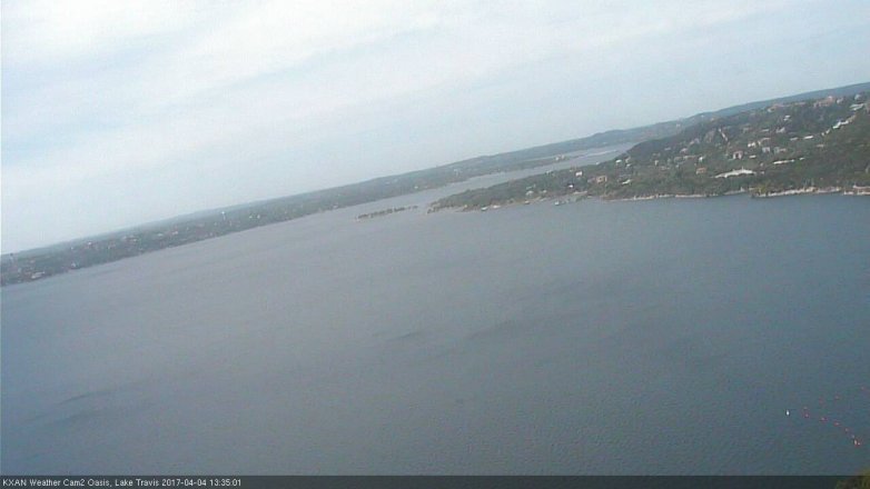 Lake Travis webcam, April 4, 2017 12:55 PM CT
