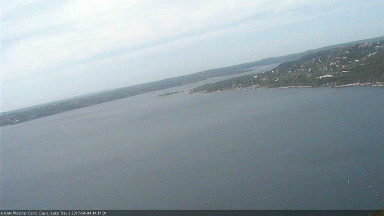 Lake Travis webcam, April 4, 2017 1:30 PM CT