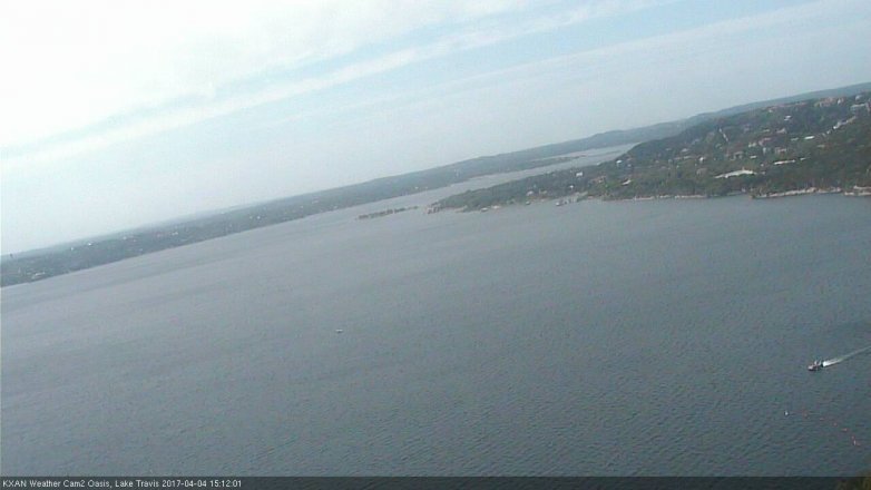 Lake Travis webcam, April 4, 2017 2:30 PM CT