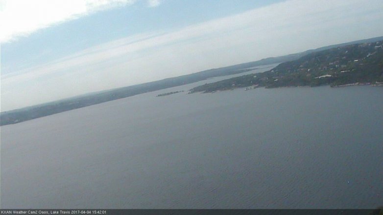 Lake Travis webcam, April 4, 2017 2:40 PM CT