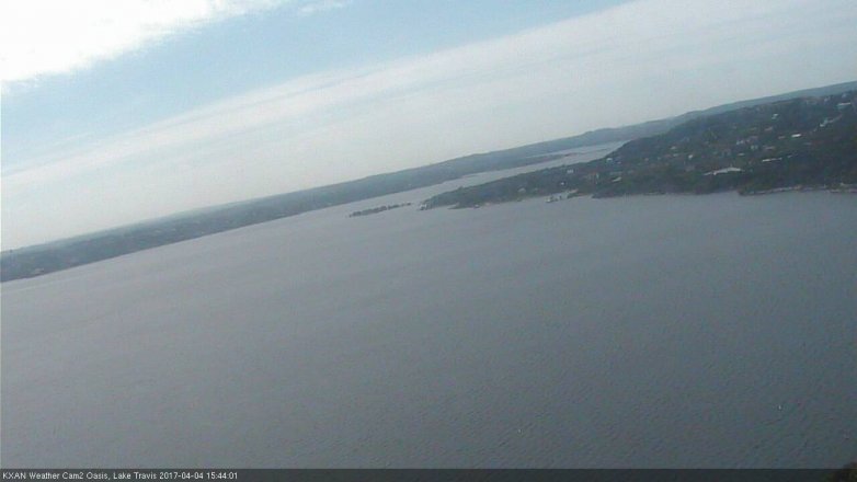 Lake Travis webcam, April 4, 2017 3:00 PM CT