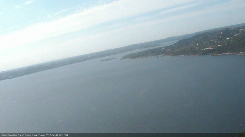 Lake Travis webcam, April 4, 2017 3:20 PM CT