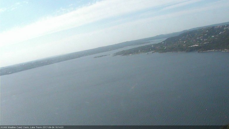 Lake Travis webcam, April 4, 2017 3:25 PM CT