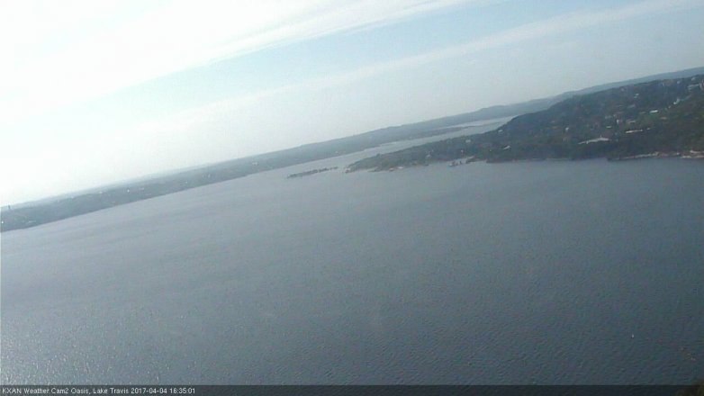 Lake Travis webcam, April 4, 2017 3:35 PM CT