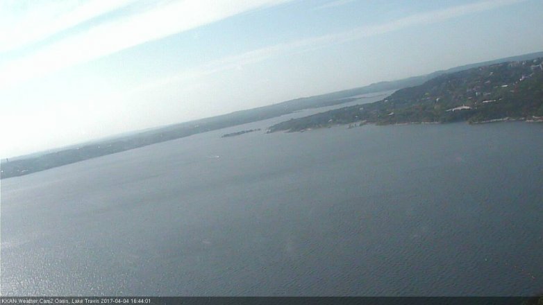 Lake Travis webcam, April 4, 2017 3:55 PM CT