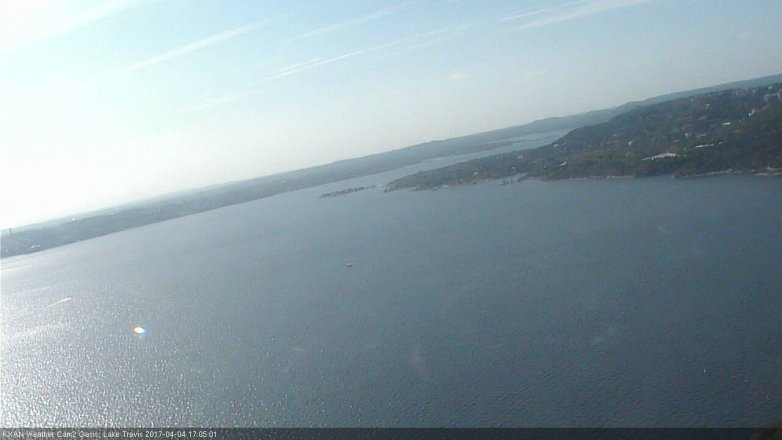 Lake Travis webcam, April 4, 2017 4:05 PM CT