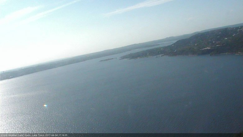Lake Travis webcam, April 4, 2017 4:40 PM CT