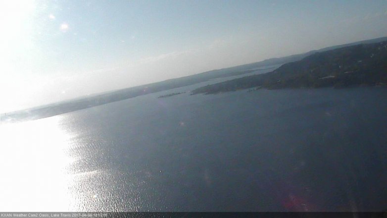 Lake Travis webcam, April 4, 2017 5:20 PM CT