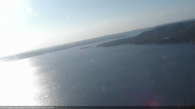 Lake Travis webcam, April 4, 2017 5:25 PM CT