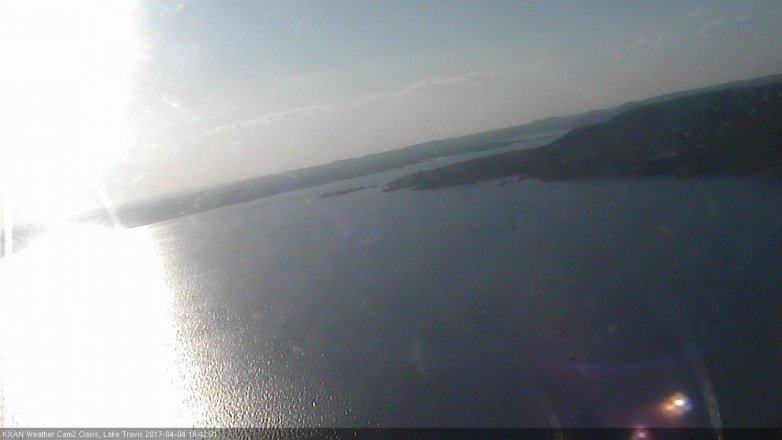 Lake Travis webcam, April 4, 2017 5:45 PM CT
