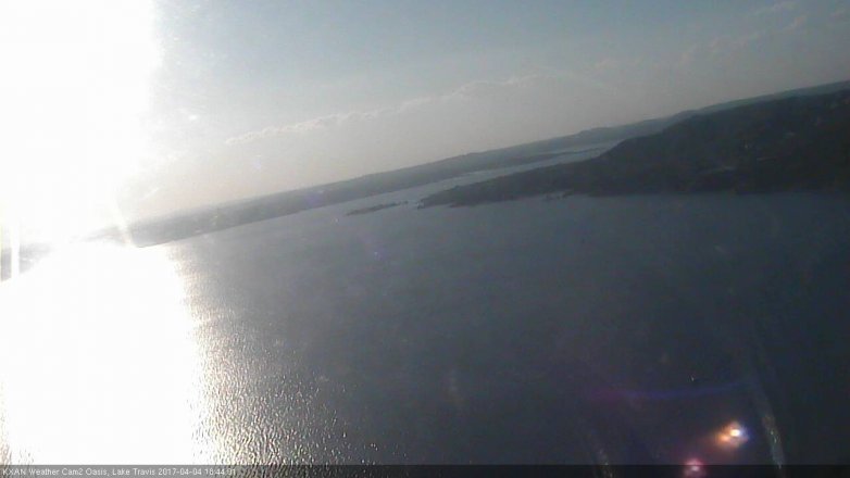 Lake Travis webcam, April 4, 2017 5:50 PM CT