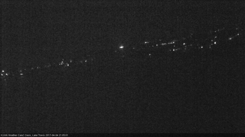 Lake Travis webcam, April 4, 2017 8:15 PM CT
