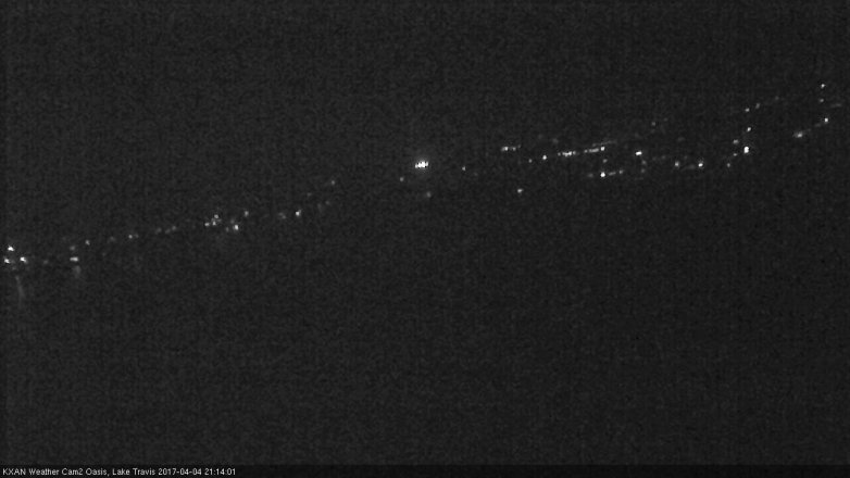 Lake Travis webcam, April 4, 2017 8:30 PM CT