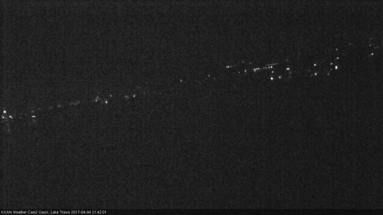 Lake Travis webcam, April 4, 2017 8:40 PM CT