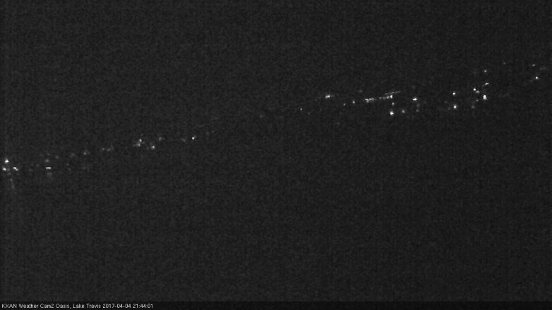 Lake Travis webcam, April 4, 2017 8:45 PM CT