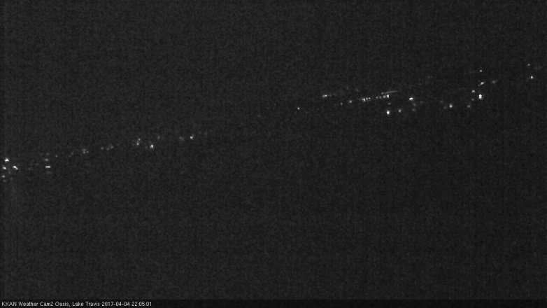 Lake Travis webcam, April 4, 2017 9:05 PM CT