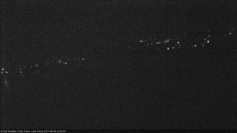 Lake Travis webcam, April 4, 2017 9:40 PM CT