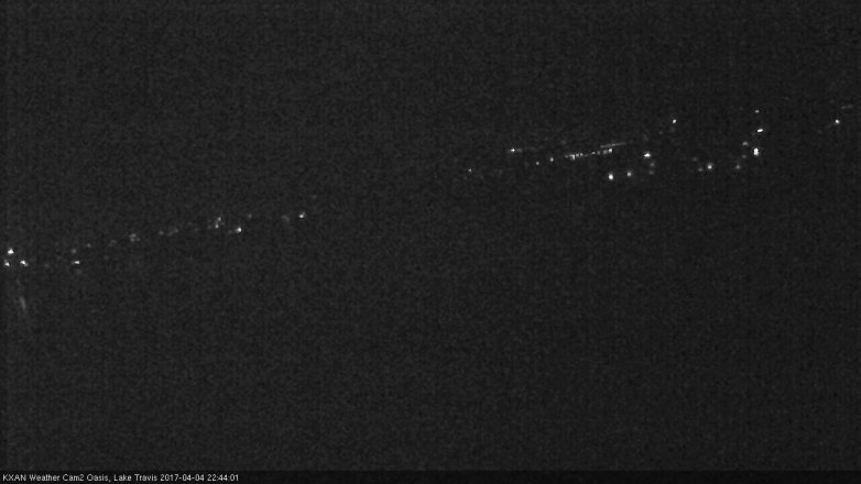 Lake Travis webcam, April 4, 2017 10:10 PM CT