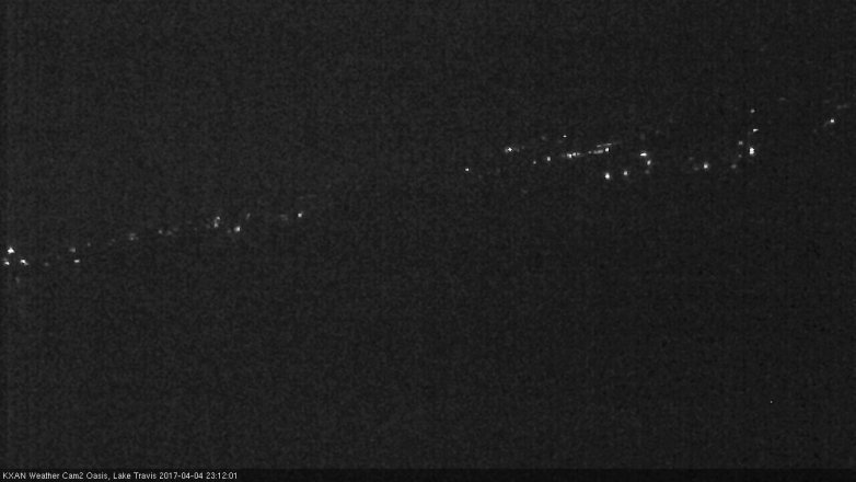 Lake Travis webcam, April 4, 2017 10:15 PM CT