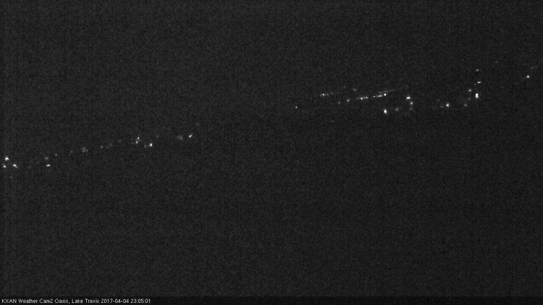 Lake Travis webcam, April 4, 2017 10:25 PM CT