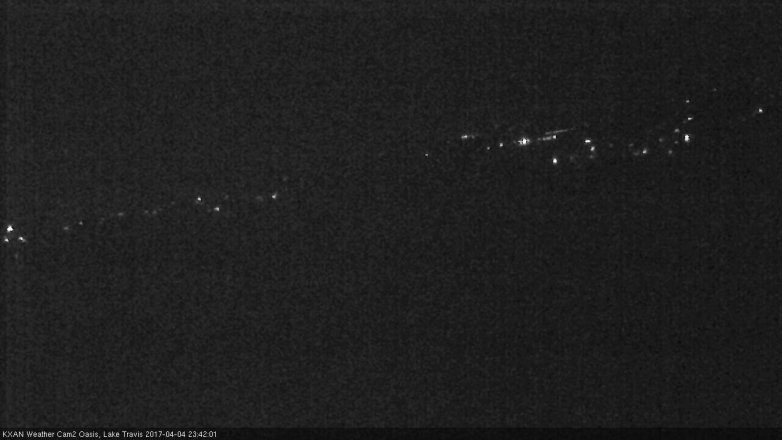 Lake Travis webcam, April 4, 2017 10:40 PM CT