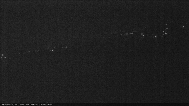 Lake Travis webcam, April 4, 2017 11:15 PM CT