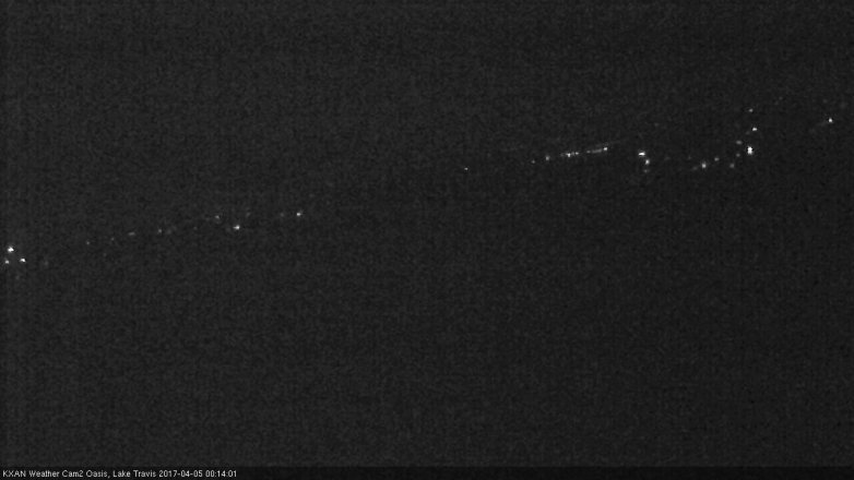 Lake Travis webcam, April 4, 2017 11:30 PM CT